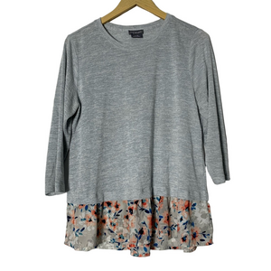 Van Heusen | 3/4 Sleeve Floral Hem Top - Large